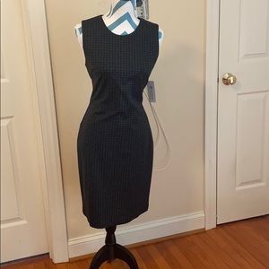 Checker pattern Knit dress